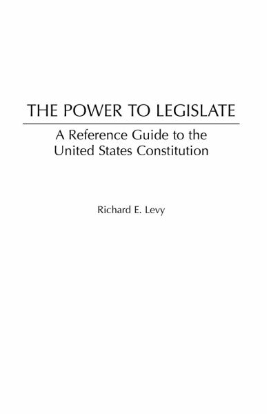 The Power to Legislate (eBook, PDF) The Power to Legislate (eBook, PDF)