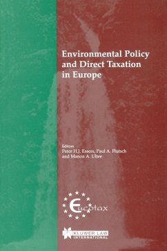 Environmental Policy and Direct Taxation in Europe (eBook, PDF)