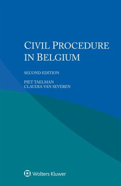 Civil Procedure in Belgium (eBook, PDF) - Taelman, Piet; Severen, Claudia van