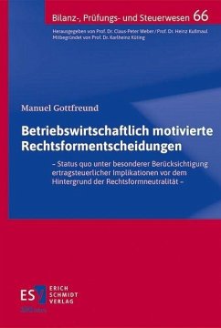 Cover Betriebswirtschaftlich motivierte Rechtsformentscheidungen (eBook, PDF)