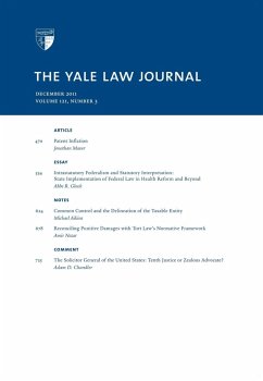 Cover Yale Law Journal: Volume 121, Number 3 - December 2011 (eBook, ePUB)