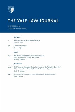 Cover Yale Law Journal: Volume 124, Number 1 - October 2014 (eBook, ePUB)