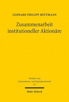 Zusammenarbeit institutioneller Aktionäre (eBook, PDF) - Mittmann, Leonard Philipp