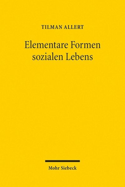 Elementare Formen sozialen Lebens (eBook, PDF)