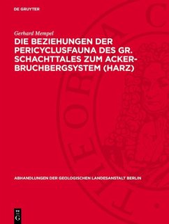 Cover Die Beziehungen der Pericyclusfauna des Gr. Schachttales zum Acker-Bruchbergsystem (Harz) (eBook, PDF)