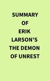 Summary of Erik Larson's The Demon of Unrest (eBook, ePUB)