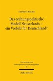 Das ordnungspolitische Modell Neuseelands - ein Vorbild für Deutschland? (eBook, PDF)