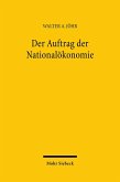 Der Auftrag der Nationalökonomie (eBook, PDF)