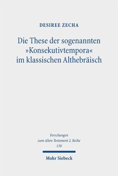 Cover Die These der sogenannten 'Konsekutivtempora' im klassischen Althebräisch (eBook, PDF)