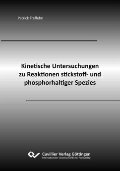 Cover Kinetische Untersuchungen zu Reaktionen stickstoff- und phosphorhaltiger Spezies (eBook, PDF)
