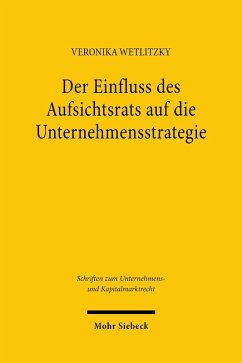 Der Einfluss des Aufsichtsrats auf die Unternehmensstrategie (eBook, PDF) - Wetlitzky, Veronika