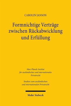 Cover Formnichtige Verträge zwischen Rückabwicklung und Erfüllung (eBook, PDF)
