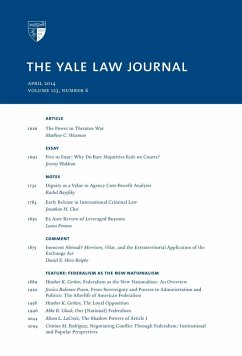 Yale Law Journal: Volume 123, Number 6 - April 2014 (eBook, ePUB) - Journal, Yale Law