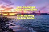 Lee Hacklyn Private Investigator in Triad Agency (Revised) (eBook, ePUB) Lee Hacklyn Private Investigator in Triad Agency (Revised) (eBook, ePUB)