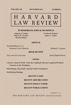 Cover Harvard Law Review: Volume 128, Number 2 - December 2014 (eBook, ePUB)