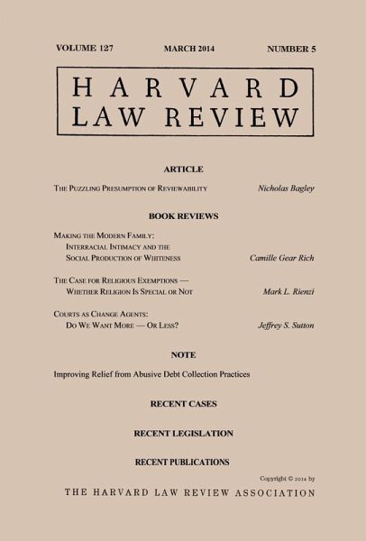 Harvard Law Review: Volume 127, Number 5 - March 2014 (eBook, ePUB)