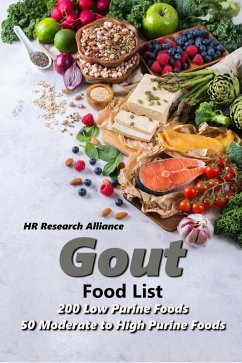 Cover Gout Food List - 200 Low Purine Foods - 50 Moderate to High Purine Foods (Gout Inflammation Books, #1) (eBook, ePUB)