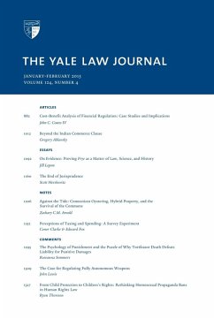 Yale Law Journal: Volume 124, Number 4 - January-February 2015 (eBook, ePUB) - Journal, Yale Law