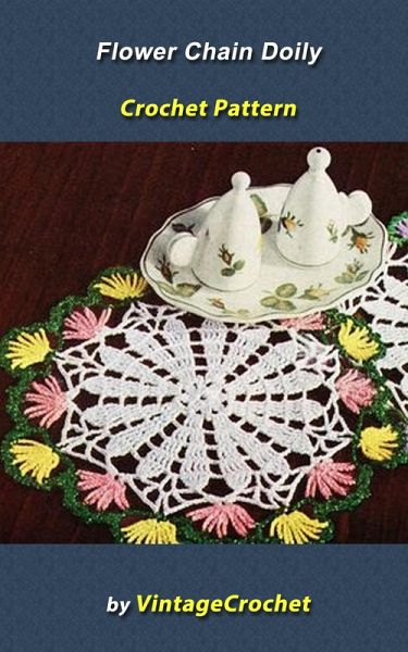Flower Chain Doily Vintage Crochet Pattern (eBook, ePUB) Flower Chain Doily Vintage Crochet Pattern (eBook, ePUB)