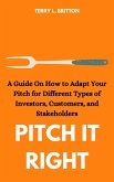 Pitch It Right: A Guide on How to Adapt Your Pitch for Different Types of Investors, Customers, and Stakeholders (eBook, ePUB) Pitch It Right: A Guide on How to Adapt Your Pitch for Different Types of Investors, Customers, and Stakeholders (eBook, ePUB)