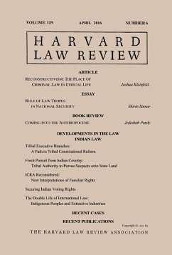Cover Harvard Law Review: Volume 129, Number 6 - April 2016 (eBook, ePUB)