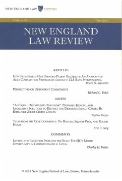 Cover New England Law Review: Volume 49, Number 1 - Fall 2014 (eBook, ePUB)