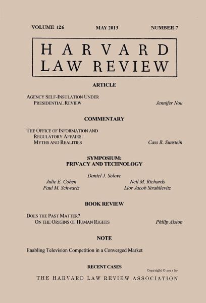 Harvard Law Review: Volume 126, Number 7 - May 2013 (eBook, ePUB)