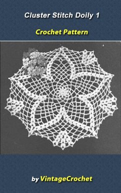 Cover Cluster Stitch 1 Doily Vintage Crochet Pattern eBook (eBook, ePUB)