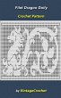 Filet Dragon Doily Vintage Crochet... - Bild 1