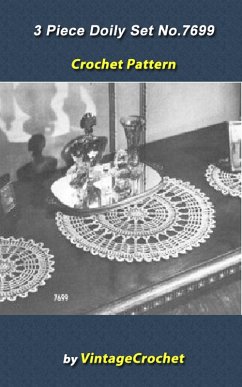 Cover 3 Piece Doily Set Vintage Crochet Pattern eBook (eBook, ePUB)