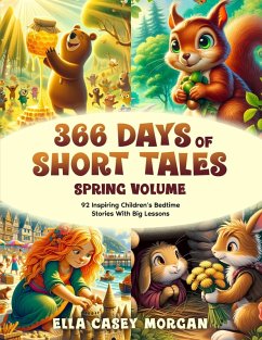 Cover 366 Days of Short Tales: Spring Volume: 92 Inspiring Children's Bedtime Stories With Big Lessons (A New Story Every Day, #1) (eBook, ePUB)