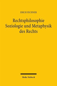 Cover Rechtsphilosophie. Soziologie und Metaphysik des Rechts (eBook, PDF)