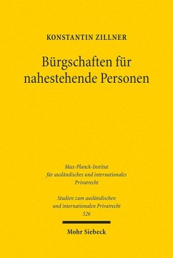 Cover Bürgschaften für nahestehende Personen (eBook, PDF)