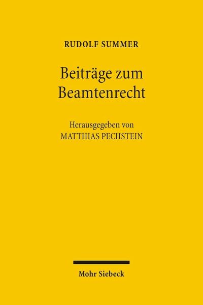 Beiträge zum Beamtenrecht (eBook, PDF) Beiträge zum Beamtenrecht (eBook, PDF)