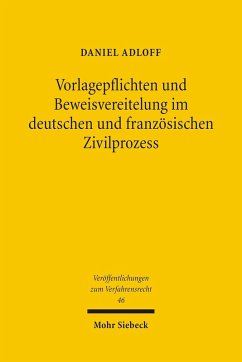 Vorlagepflichten und Beweisvereitelung im deutschen und französischen Zivilprozess (eBook, PDF) - Adloff, Daniel