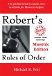 Robert's Rules of Order: Masonic... - Bild 1