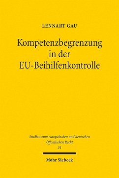 Cover Kompetenzbegrenzung in der EU-Beihilfenkontrolle (eBook, PDF)