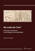 Wo endet der Text? (eBook, PDF)