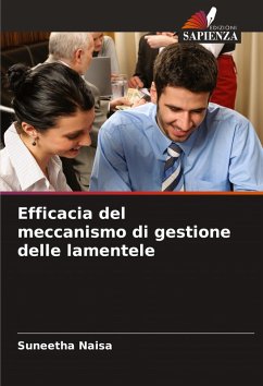 Cover Efficacia del meccanismo di gestione delle lamentele