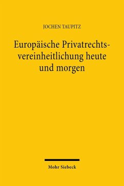 Cover Europäische Privatrechtsvereinheitlichung heute und morgen (eBook, PDF)
