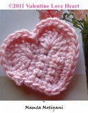 Valentine Love Heart   Crochet Applique Pattern (Easy Crochet Patterns, #20) (eBook, ePUB)