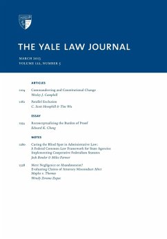 Yale Law Journal: Volume 122, Number 5 - March 2013 (eBook, ePUB) - Journal, Yale Law