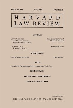 Cover Harvard Law Review: Volume 128, Number 8 - June 2015 (eBook, ePUB)