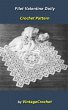 Filet Valentine Doily Vintage Crochet... - Bild 1