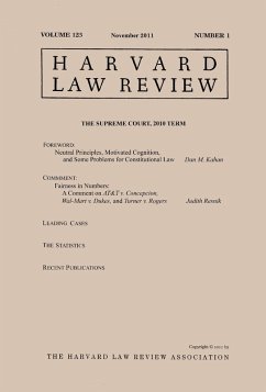 Harvard Law Review: Volume 125, Number 1 - November 2011 (eBook, ePUB) - Review, Harvard Law
