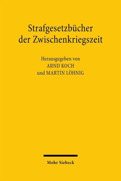 Cover Strafgesetzbücher der Zwischenkriegszeit (eBook, PDF)