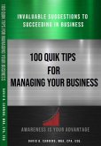 100 Quik Tips For Managing Your Business (eBook, ePUB) 100 Quik Tips For Managing Your Business (eBook, ePUB)
