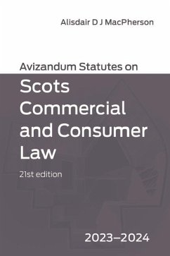Avizandum Statutes on Scots Commercial and Consumer Law (eBook, ePUB)