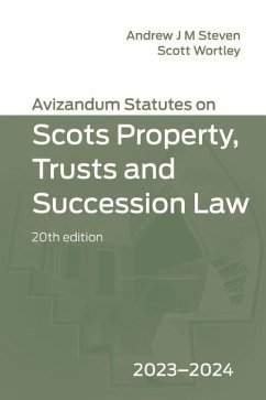 Cover Avizandum Statutes on Scots Property, Trusts & Succession Law (eBook, ePUB)