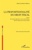 La proportionnalité en droit fiscal (eBook, PDF)